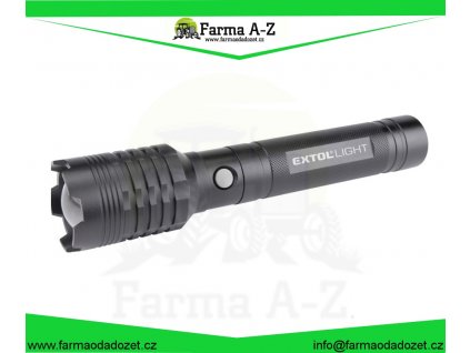 Svítilna 4000lm COB, zoom, USB nabíjení s powerbankou, 60W COB LED