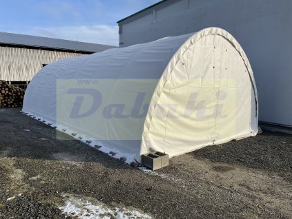 Plachtová hala 6,1 x 12,8 x 3,66 m - 204012 R - BÍLÁ
