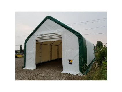 Plachtová hala 204816DP 6,1m x 14,64m x 4,88m - 900g PVC BÍLÁ - dvojitá konstrukce