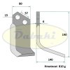 Nůž rotavátoru HTL - pár
