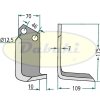 Nůž rotavátoru Sovema - pár - zakladač trávníku STB