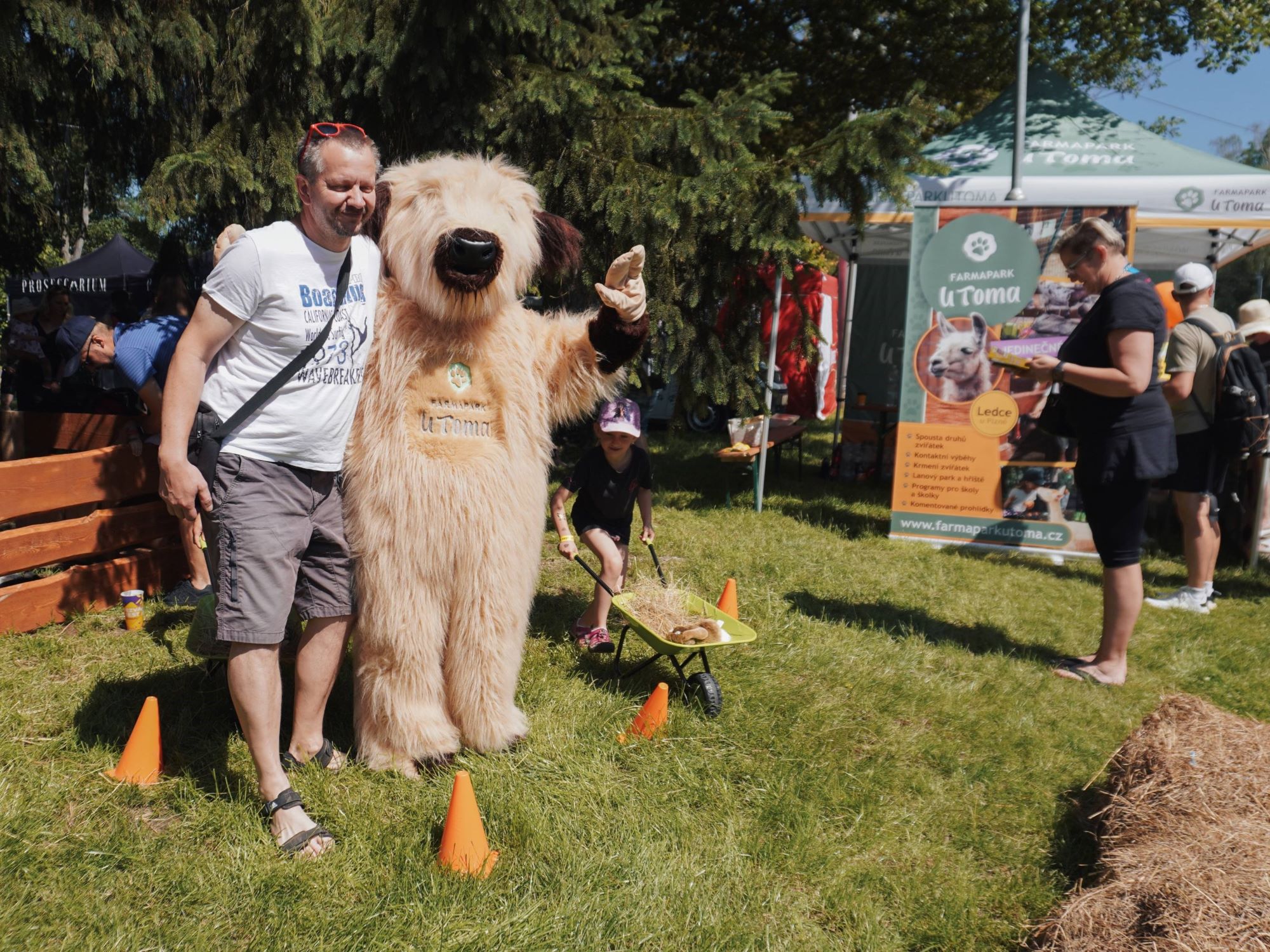 Maskot Vanilka - Farmapark u Toma