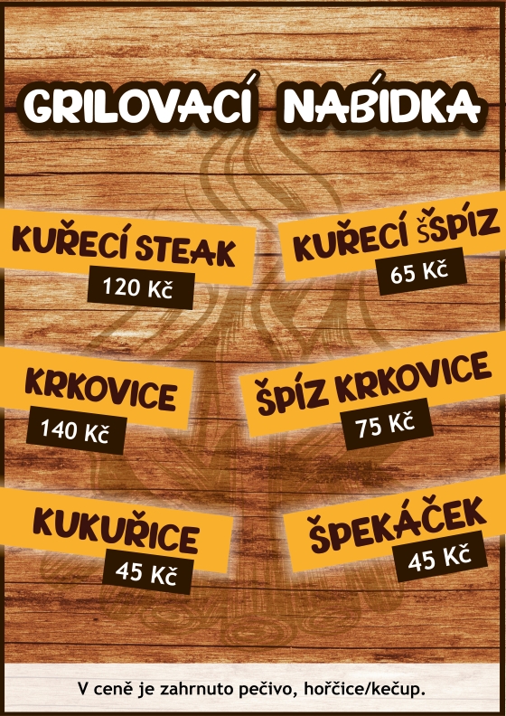 Jídelní a nápojový lístek – Farmapark u Toma