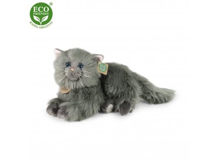 Perská kočka šedá ležící 30 cm