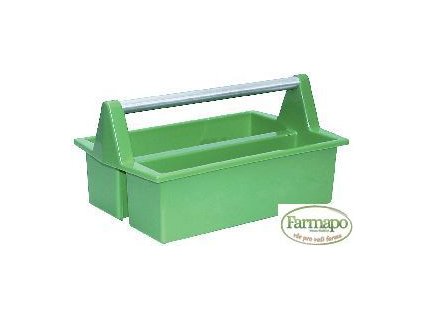 Plastový box na odkládání pomůcek, s plastovým držadlem