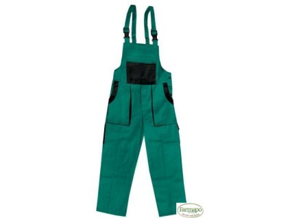 Kalhoty s laclem /zahradníky, pánské, zeleno/černé