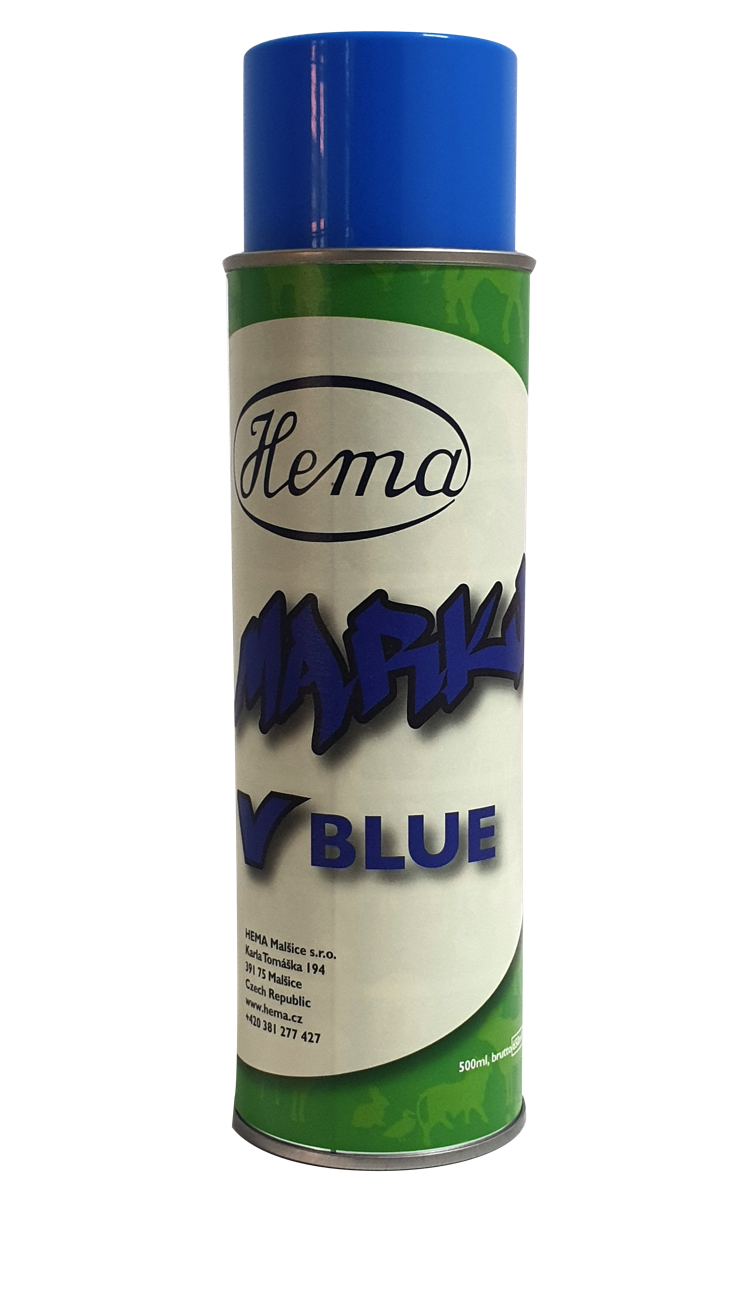 HEMA MARKER - značkovací spray - 500 ml Barvy: Červená