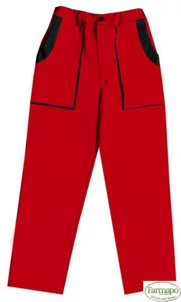 Kalhoty do pasu, pánské, červeno/černé Barva: Červená, Velikost: 66