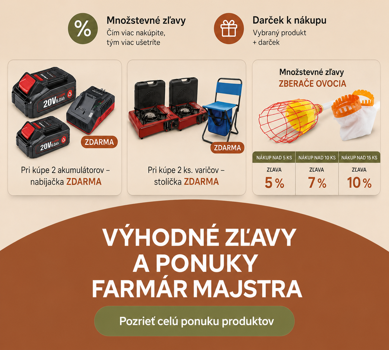 Množstevné zľavy a darčeky
