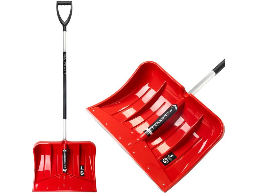 Odhrňovač DIABLO, 520x395/1550 mm, lopata na sneh, odhŕňač, kovová lišta, ALU násada, mix farieb, DEMONTOVANÝ