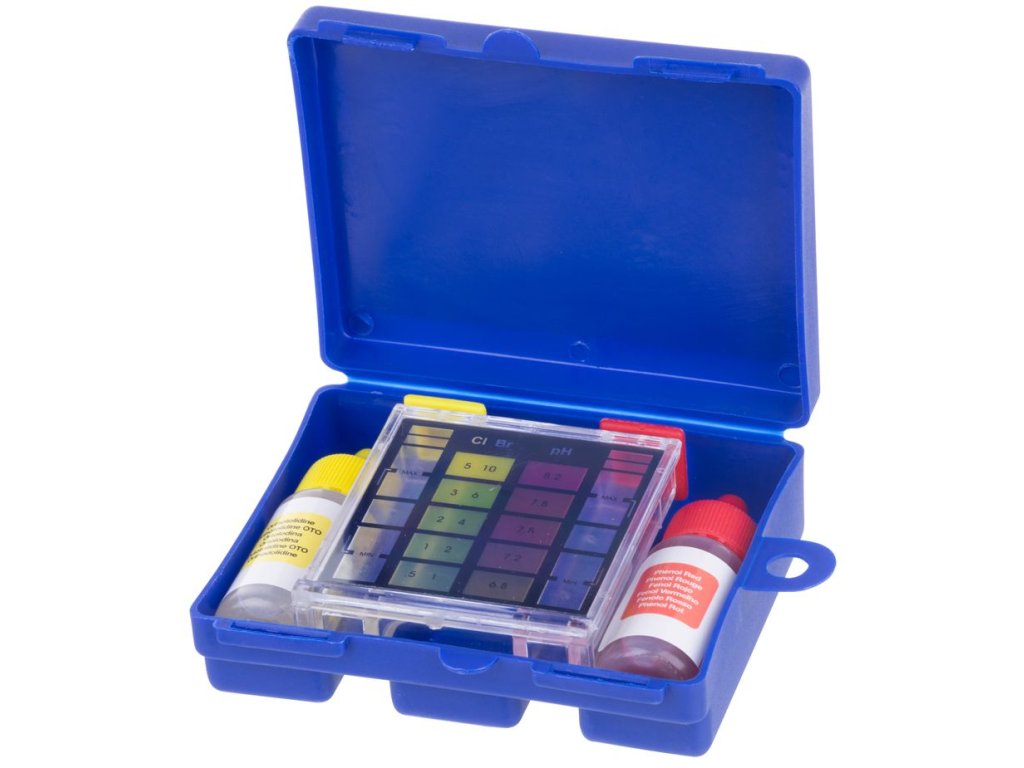 Tester vody Strend Pro Pool 1930, tekutý, bazénový, pH a chlór
