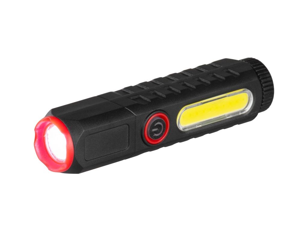 Svietidlo Strend Pro Flashlight, COB LED 120 lm, 35x35x132mm, USB nabíjanie, Sellbox 10 ks