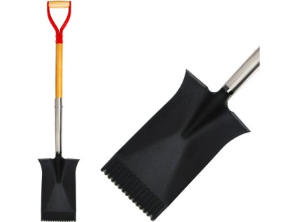 Rýľ Strend Pro Premium RedShark, rovný, s drevenou násadou D 1150 mm