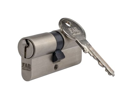 Vložka cylindrická FAB HOME 2.00** /DNs 30+45, 3 kľúče, stavebná, satenový nikel