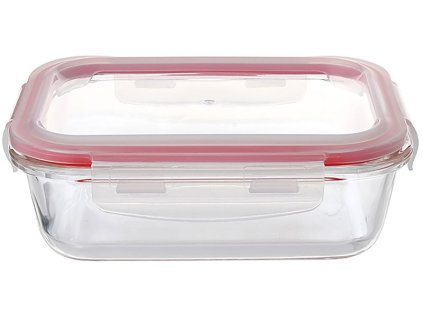 Dóza MagicHome, obdĺžniková, 1500 ml, s vekom, Clip, sklenená