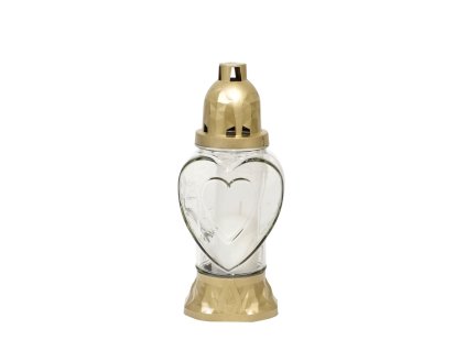 Kahanec Heart, sklo, 28 h, 25.5 cm, na hrob