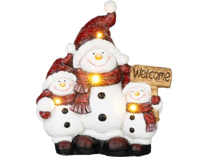 Dekorácia MagicHome Vianoce, snehuliaci, LED, 15.6x35.8x41 cm