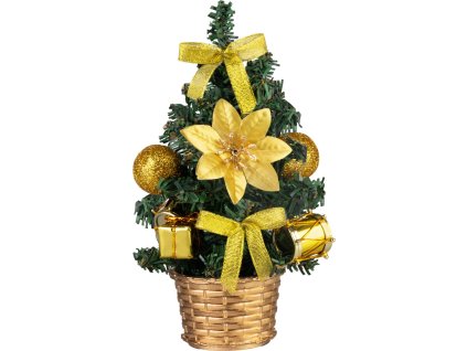 Dekorácia MagicHome Vianoce, stromček, s bubnom, 21 cm