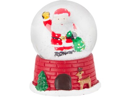 Snežítko Santa a snehuliak, 5,5x5,5x8 cm, Sellbox 12ks
