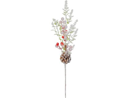 Vetvička MagicHome Vianoce, zasnežená, 46 cm