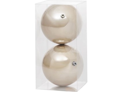 Gule MagicHome Vianoce, 2 ks, béžové, na vianočný stromček, 12 cm