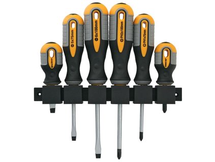 Sada skrutkovačov Strend Pro SDX72-106, 6 dielna, s držiakom na stenu, ploché + Phillips