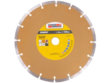 Kotúč KONNER D71003 230 mm, diamantový, segment