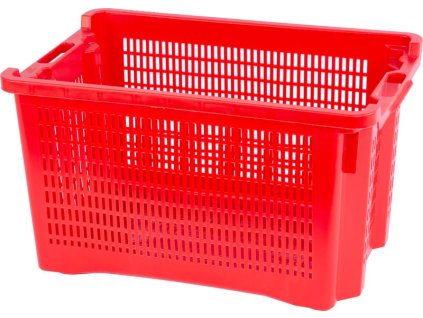 Prepravka ICS M401000, 40 lit., 56x35x31 cm, perforované steny, červená