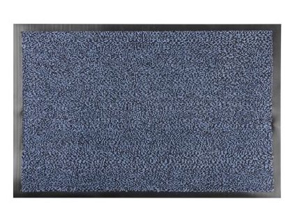 Rohožka MagicHome CPM 305, pred dvere, 40x60 cm, čierna/modrá
