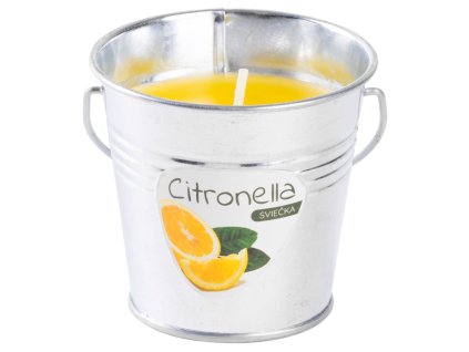 Sviečka Citronella CB143, repelentná, vedro, 80 g, 80x72 mm