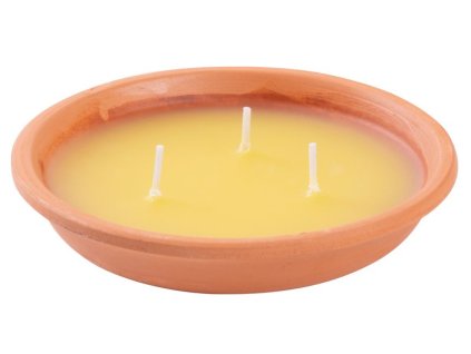 Sviečka Citronella, repelentná, terakota, 80 g, 30x125 mm