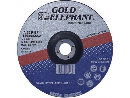 Kotúč Gold Elephant Blue 41A 150x1,6x22,2 mm, rezný na kov A30TBF