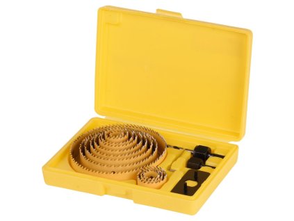 Sada vyrezávačov Strend Pro CHS 6016, Bi-metal, korunky, 16 dielna, 19-127 mm, professional