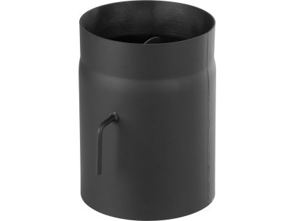 Rúra HS K0250/150/2,0 mm, s klapkou, krátke ťahlo, dymovod, oceľová hrubostenná dymová rúra