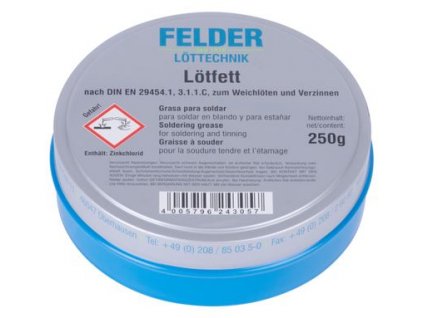 Pasta na spájkovanie FELDER Lötfett F-SW21, 250 g