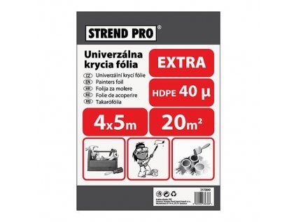 Fólia krycia Strend Pro Extra, maliarska, 4x5 m, 40µ, zakrývacia