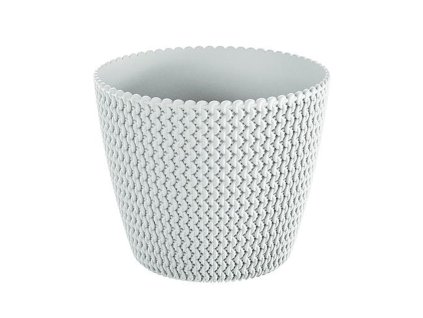 Kvetináč SPLOFY 295/249 mm, 11.5 lit., biely