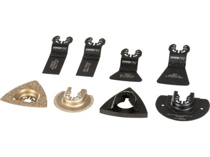 Sada nástrojov Strend Pro TAS-GP117 pílové listy, polkruhy a držiak do multibrúsky, 8-dielna