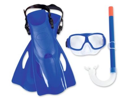 Súprava Bestway® 25019, Hydro-Swim Freestyle Snorkel, sada, šnorchlovacia, okuliare na potápanie s plutvami