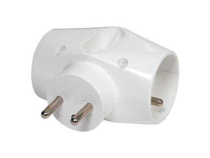 Zásuvka EMOS P0023N, rozbočovacia, biela, 2× 2P + PE + 1× 2P, 230V