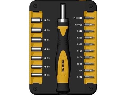 Sada bitov a hlavíc Strend Pro WT536, 18 dielna, so skrutkovačom