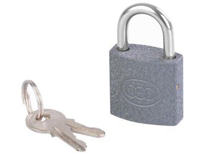 Zámok Xlocker GrayXT 025 mm, visiaci, šedý