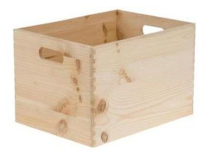 Krabica drevená, 30x20x14 cm, box s úchytmi, škatuľa