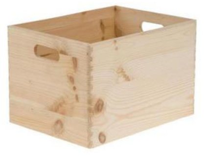 Krabica drevená, 30x20x14 cm, box s úchytmi, škatuľa