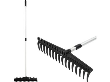 Hrable záhradne Strend Pro Premium S891-AL, 445x115 mm, 16 zubé, ALU teleskopická násada