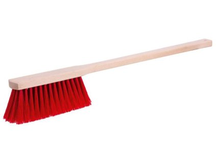 Metlička CRW BN40, nylon, predĺžená drevená rukoväť 60 cm