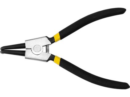 Kliešte Strend Pro P0182D 180 mm, na hriadeľ a poistné krúžky, ohnuté
