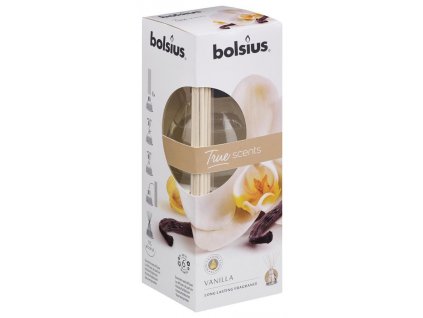 Difuzer Bolsius True Scent Vanilla, vôňa vanilka, 45 ml