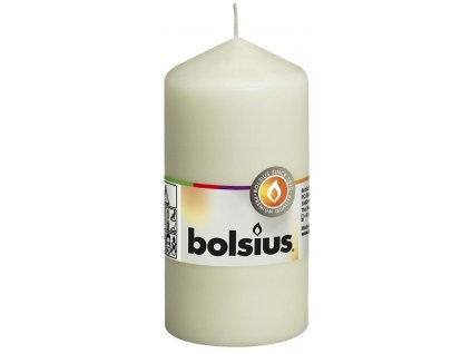 Sviečka Bolsius Pillar 120/60 mm, valcová, krémová