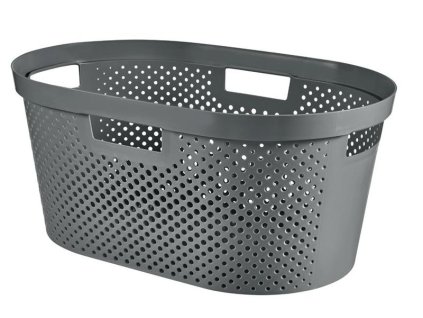 Kôš Curver® INFINITY RECYCLED 40 lit., antracit, 59x39x27 cm, na bielizeň, prádlo